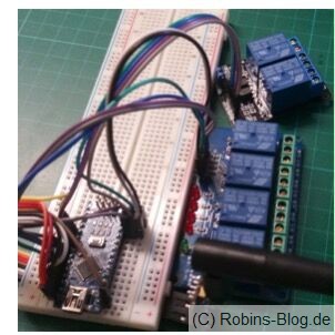 Arduino Nano mit 6 Relais